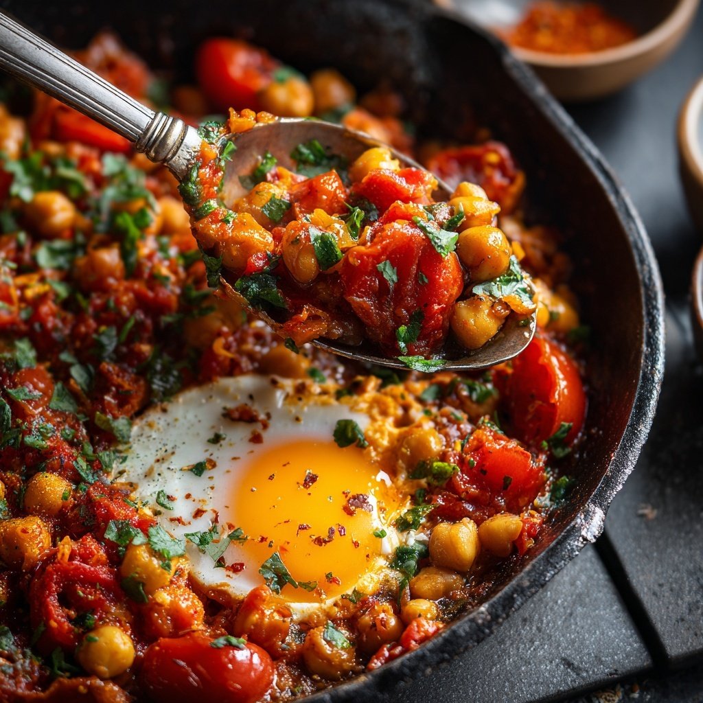 Shakshuka mit Kichererbsen