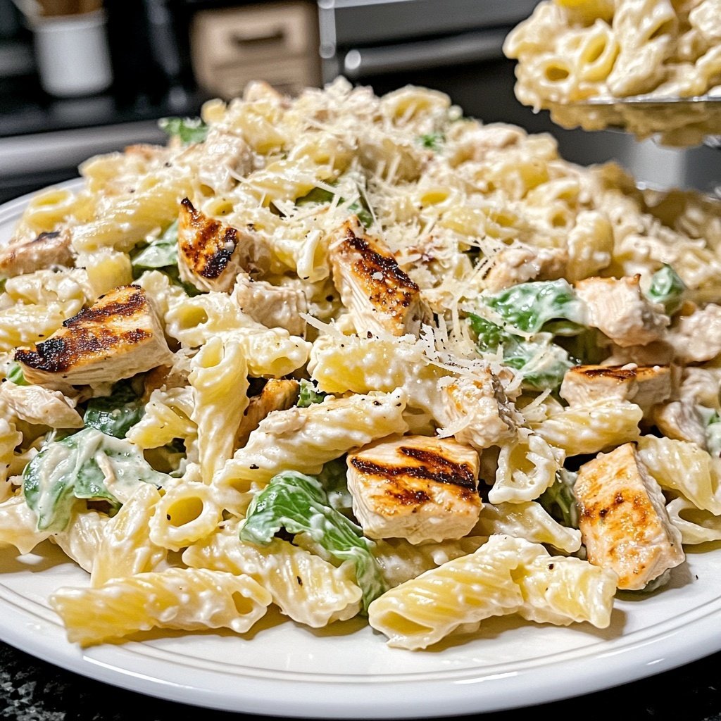 Chicken Caesar Pasta Salat