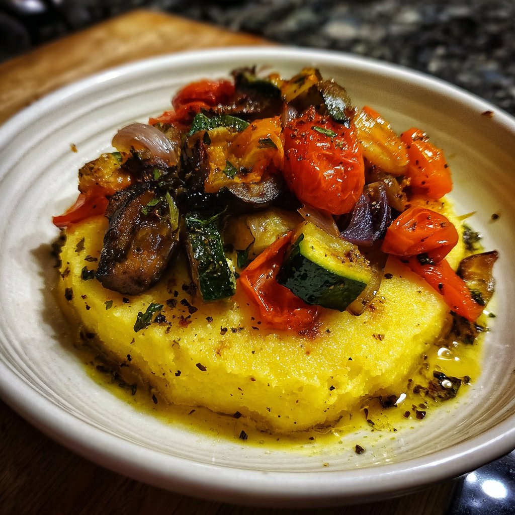 Polenta mit Ofengemüse