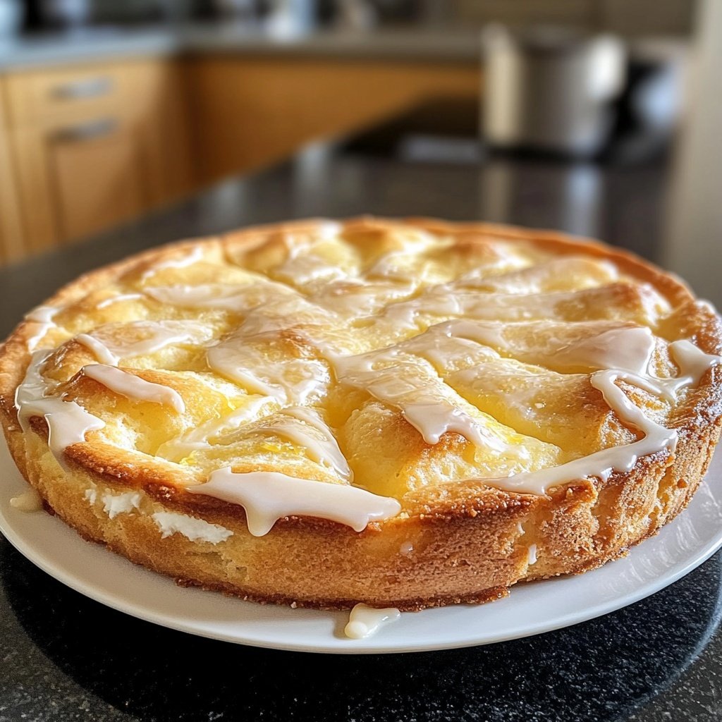 Zitronenkuchen mit Quark