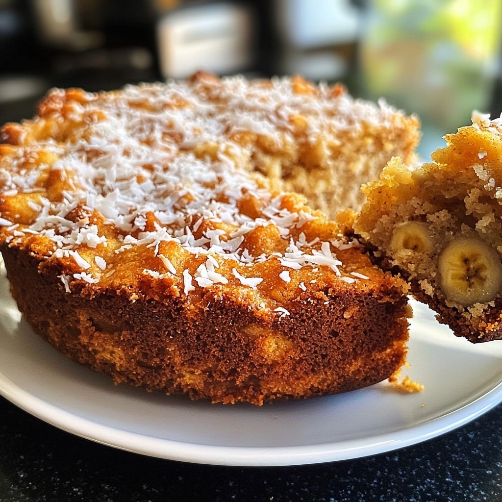 Bananenkuchen mit Kokos