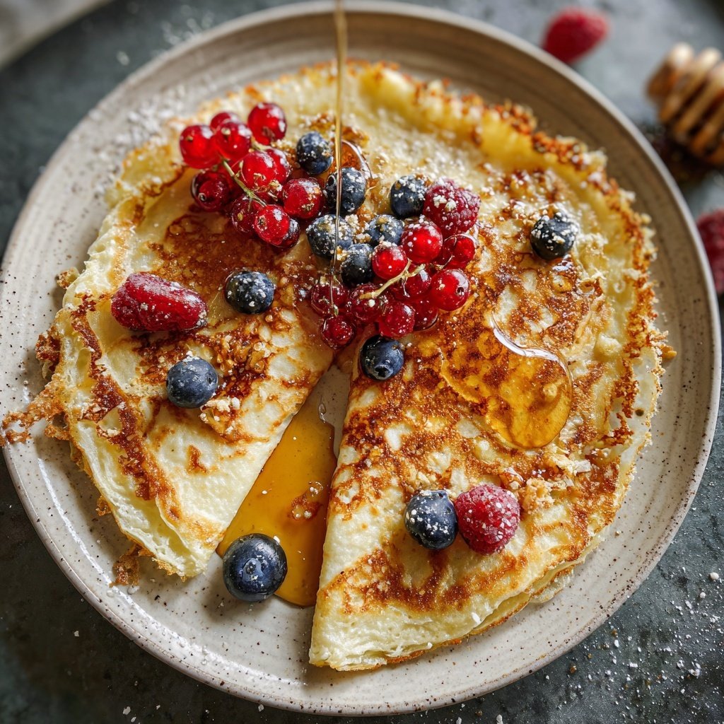 Pfannkuchen mit Proteinmehl