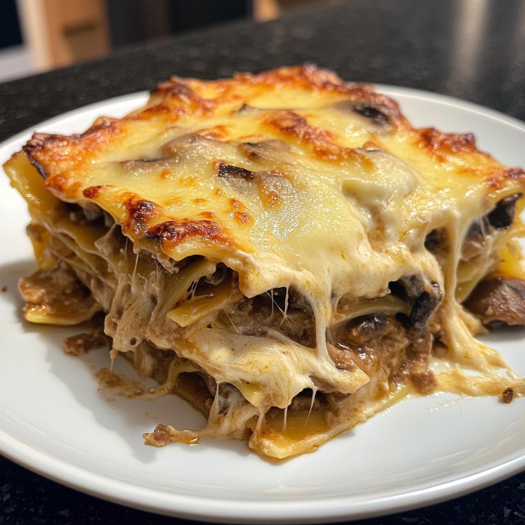 Lasagne mit Pilzen
