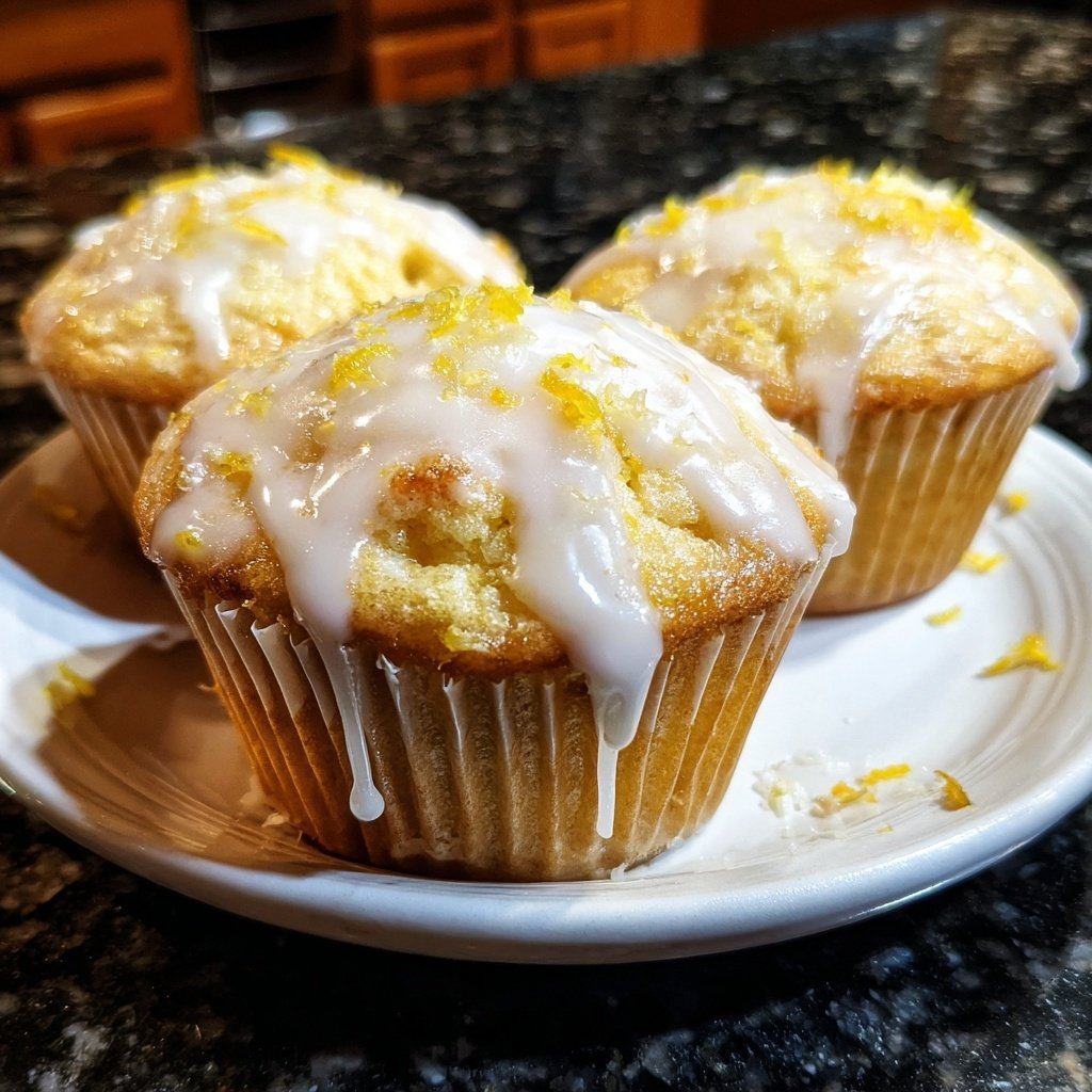 Muffins mit Zitronenabrieb und Joghurt