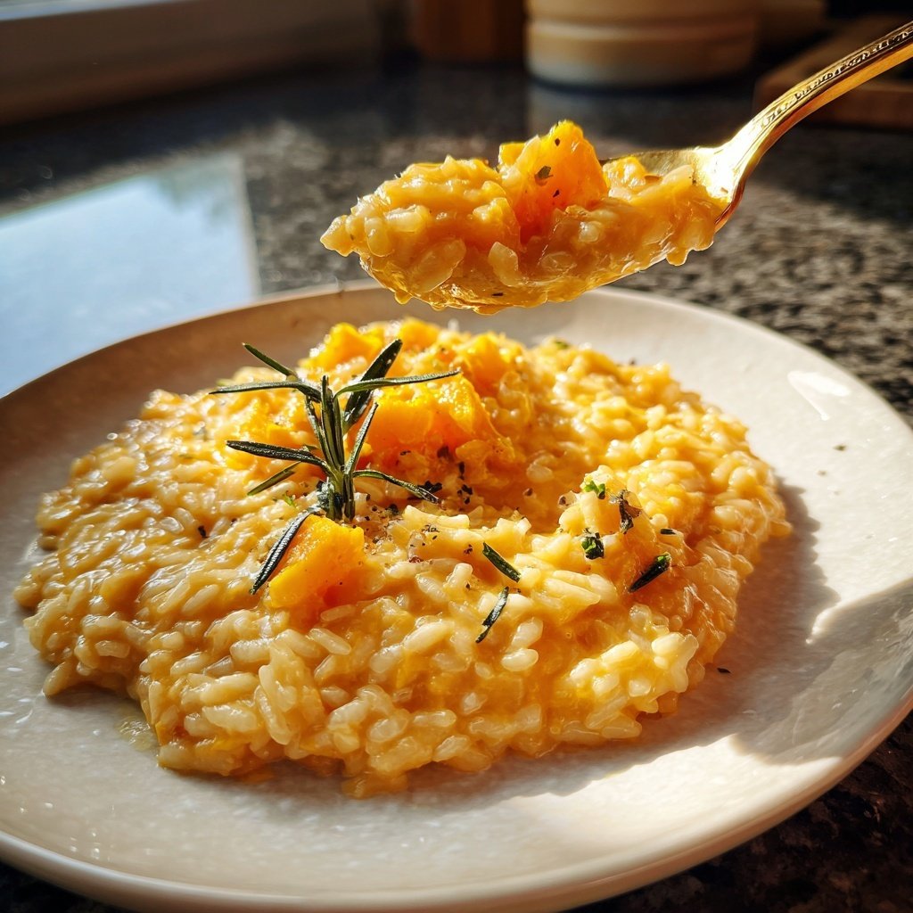 Risotto mit Kürbis und Rosmarin