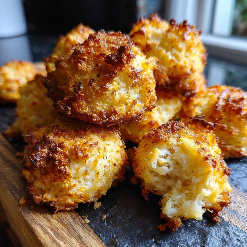 Quarkbällchen aus dem Backofen goldbraun
