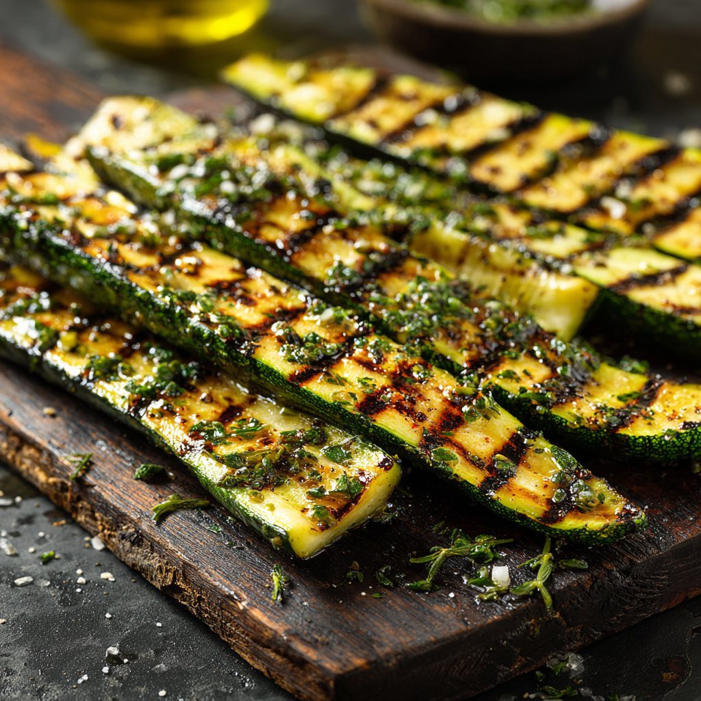 Gegrillte Zucchini Mit Kräutern