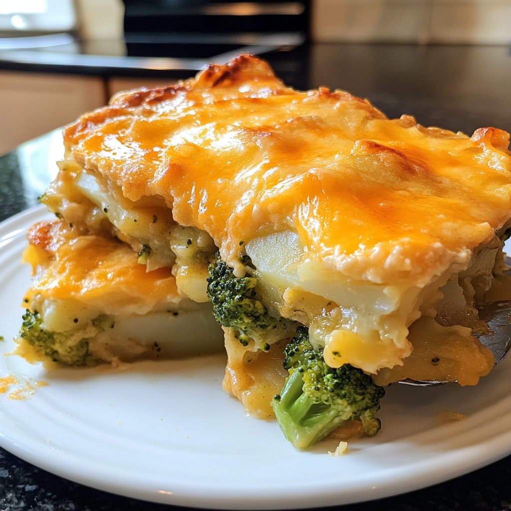 Kartoffelauflauf mit Brokkoli