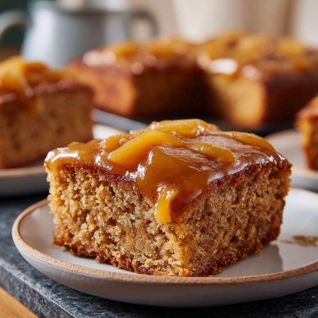 Bananenkuchen mit Apfelmus