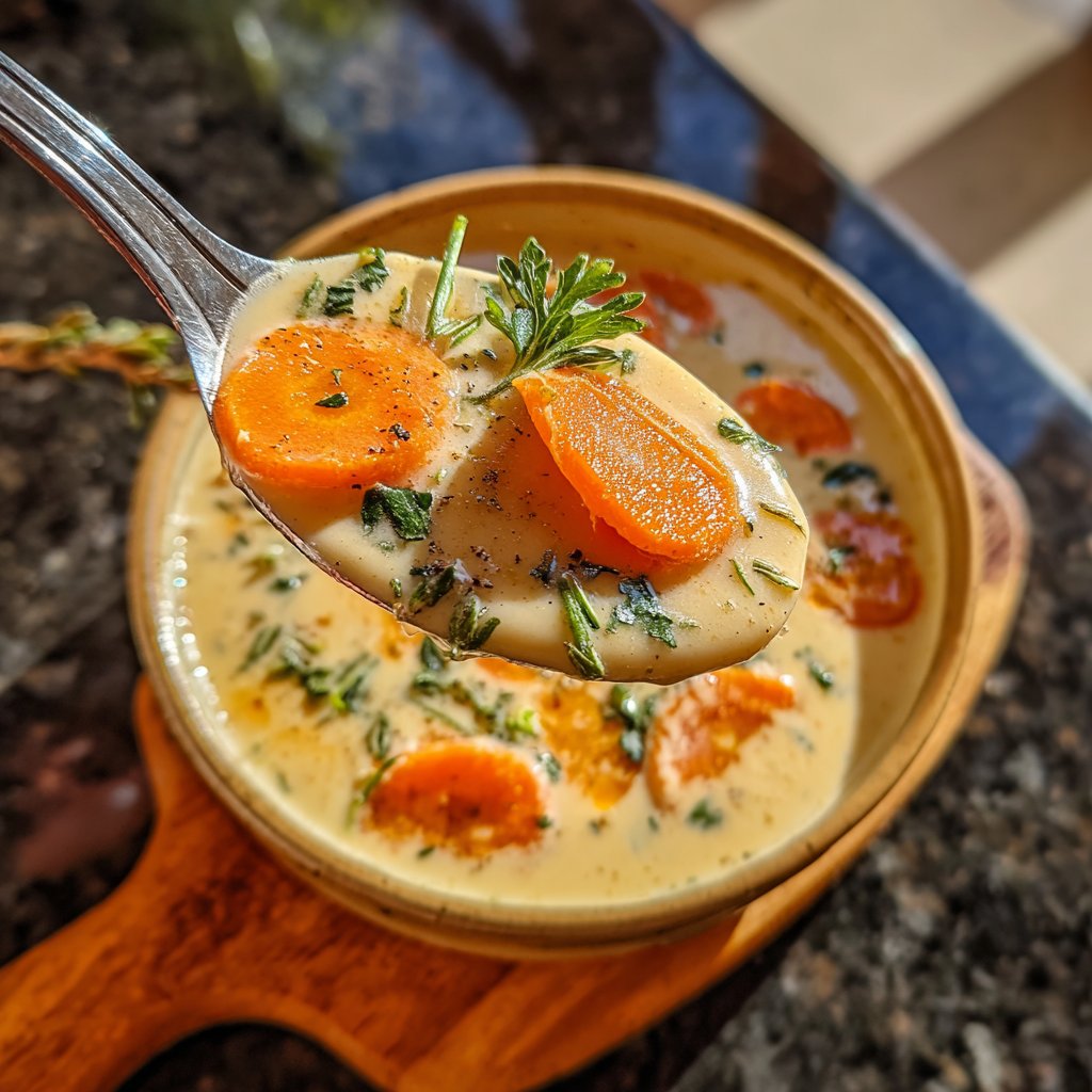 Blumenkohlsuppe mit Karotten